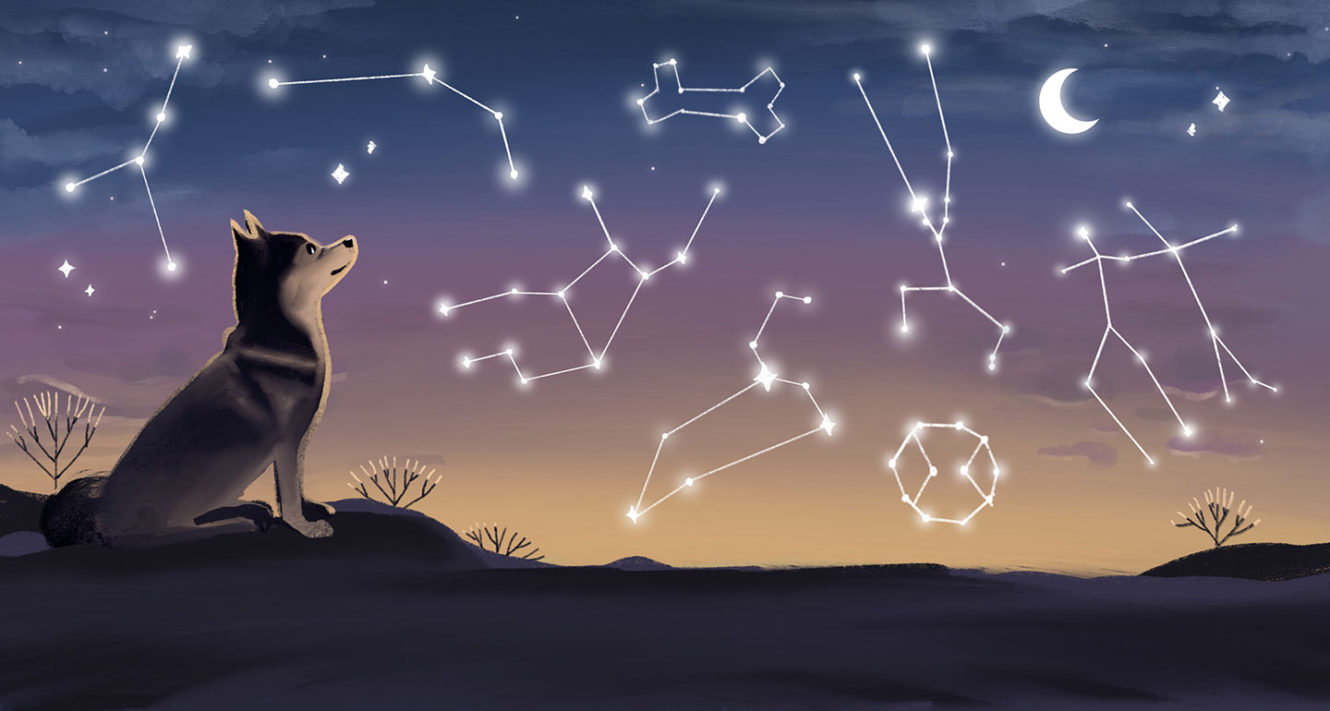 Costellazioni e Luna